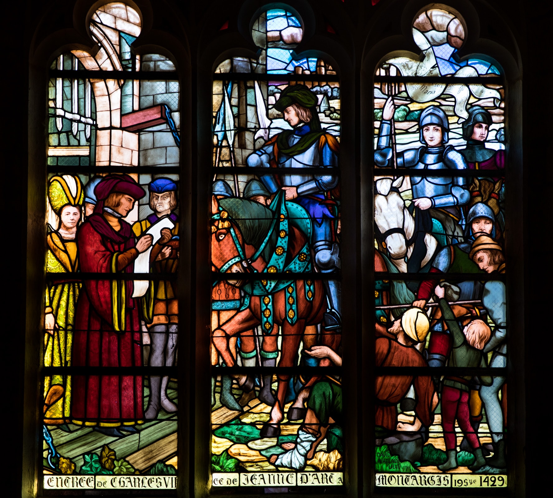 photographie Montargis vitraux église Sainte-Madeleine