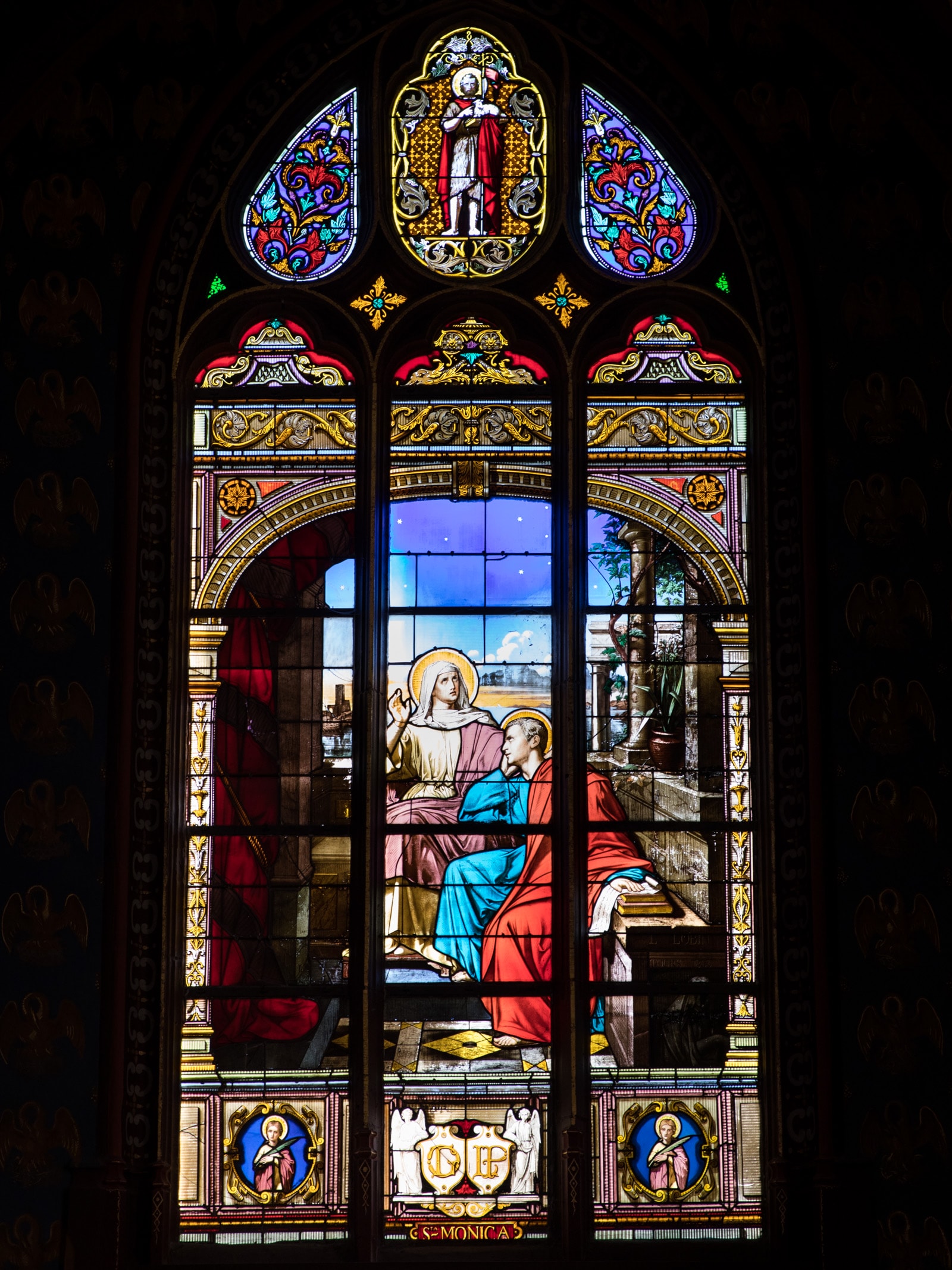 photographie Montargis vitraux église Sainte-Madeleine