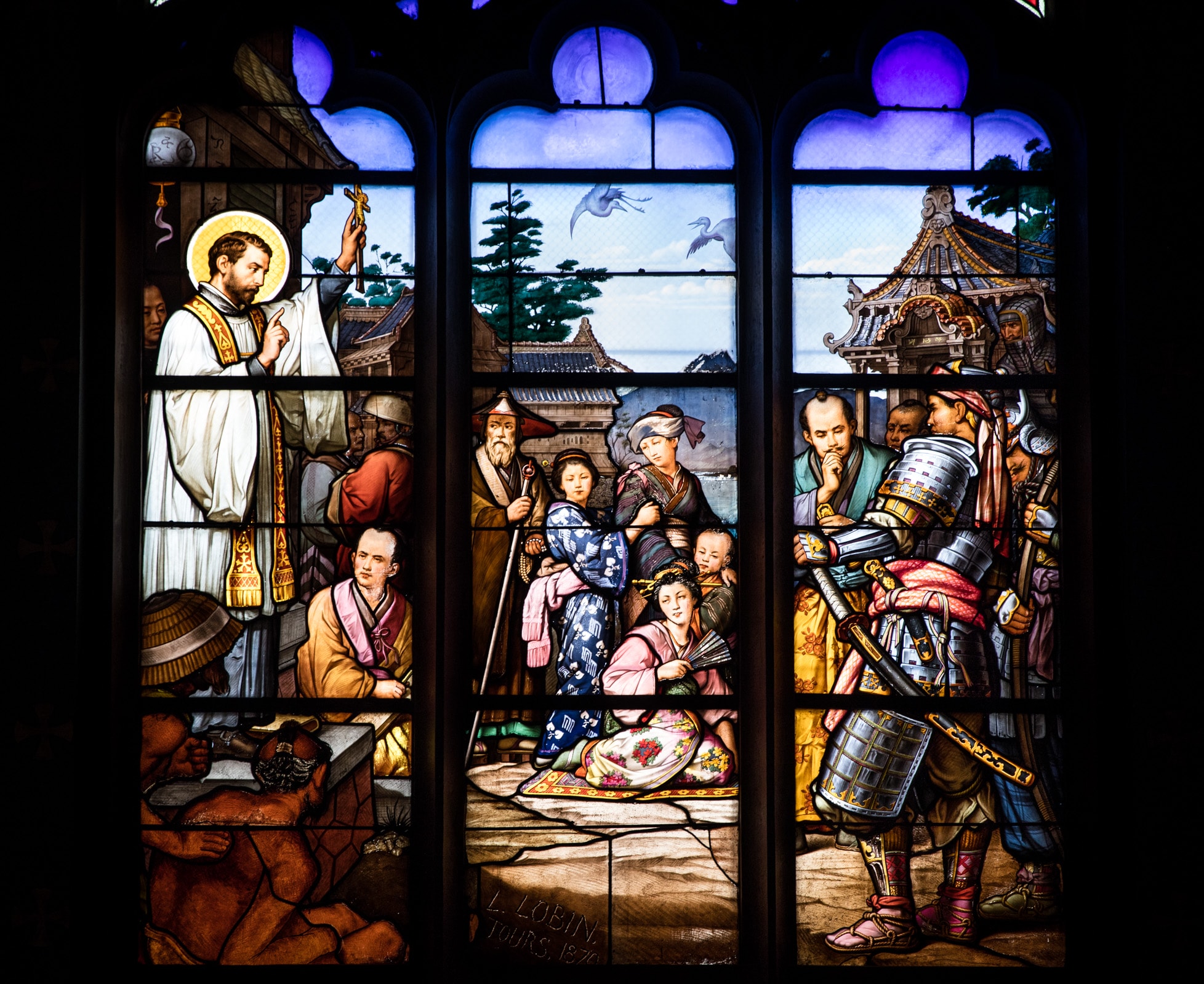 photographie Montargis vitraux église Sainte-Madeleine